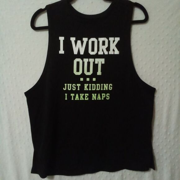 SO Tops - SO tank top women's athletic size large black